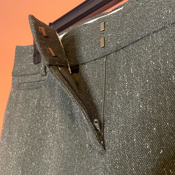 Ann Taylor Loft Marisa Boot Cut Trouser Pants in Gray and Speckled White - Picture 5 of 9